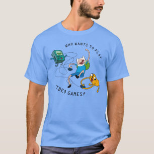 T-shirt Temps d'aventure Finn & Jake Jouer Avec BMO T-Sh