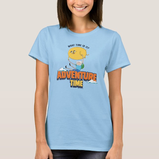 T-shirt Temps d'aventure | Jake Flottant Avec Finn (Devant)