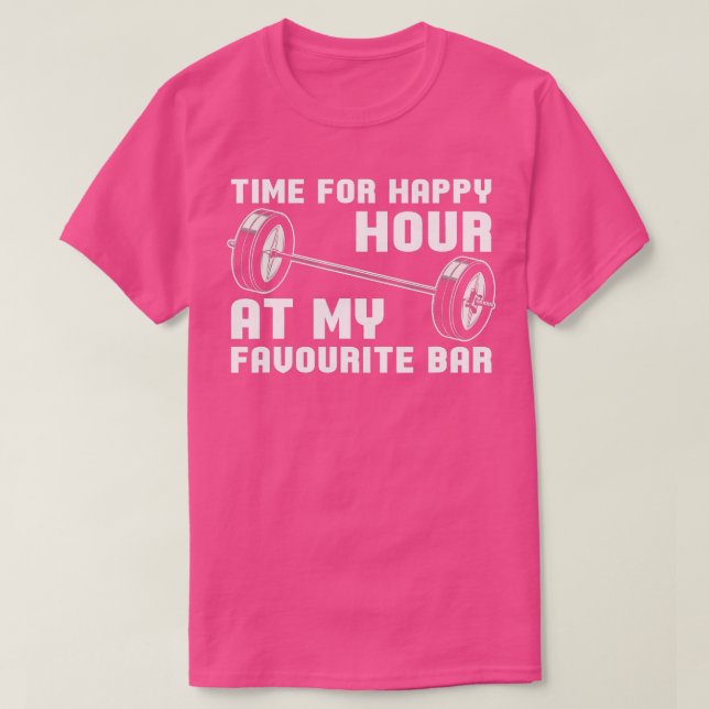 T-shirt Temps De Poids Pour Bonne Heure À Mon Favori (Design devant)