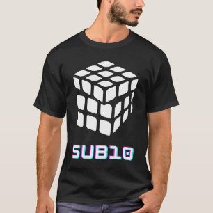 T-shirt Temps de résolution du casse-tête de cube SUB10
