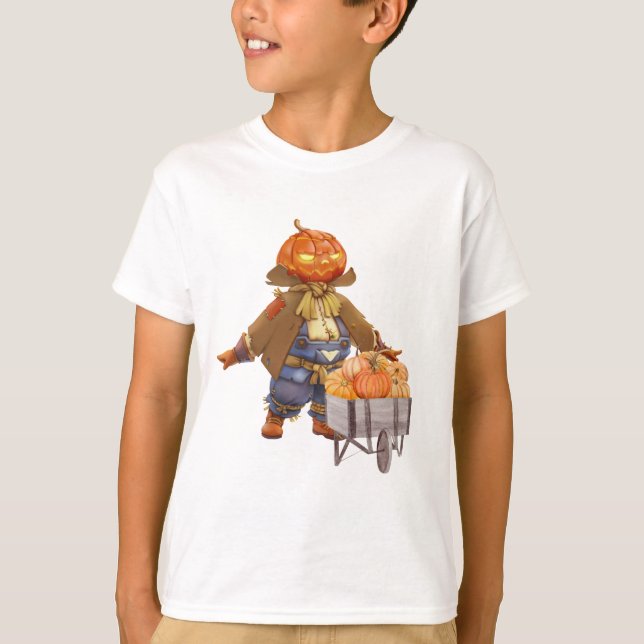 T-shirt temps éffrayant heureux (Devant)