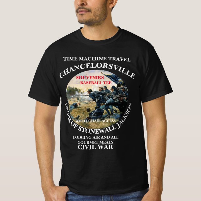T-SHIRT TEMPS MACHINE VOYAGE BATAILLE DE CHANCELORSVILLE (Devant)