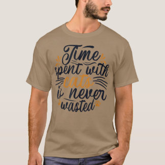 T-shirt Temps passé avec Cats Cat Daddy Chat Maman Amoureu
