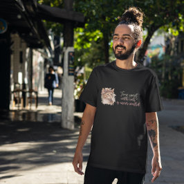 T-shirt Temps passé avec chats mignon Chat Aquarelle Desig