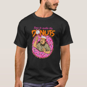 T-shirt Temps Pour Rendre les beignets amusant vintage rét
