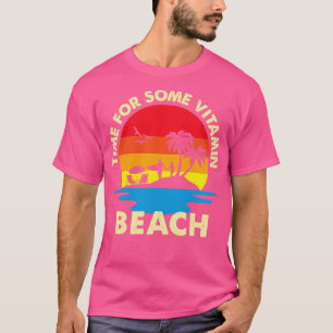 T-shirt Temps Pour Une Plage De Vitamine