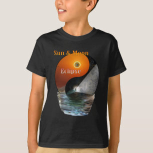 T-shirt Temps Sun et Lune-Éclipse