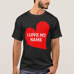 T-SHIRT TENDANCE CŒUR ROUGE J'AIME MA SAINT VALENTIN ROMAN