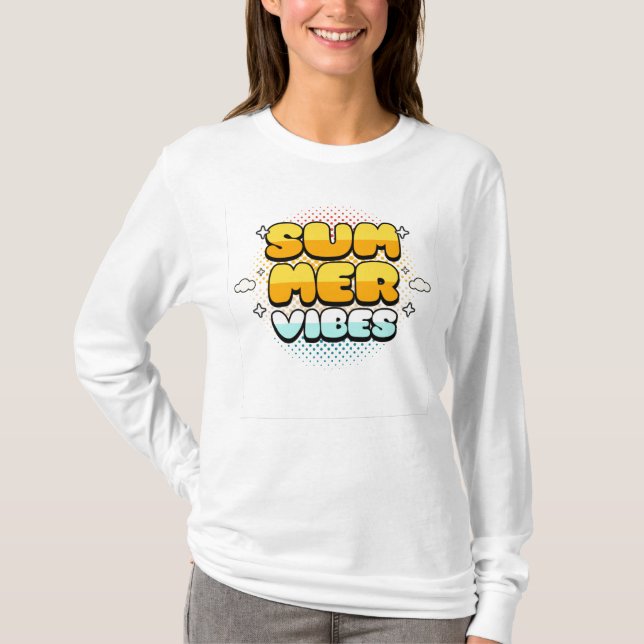 T-shirt Tendance des vidéos d'été (Devant)