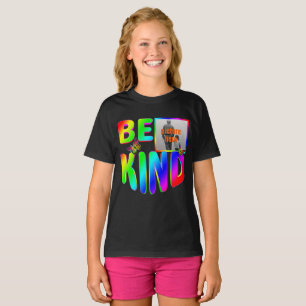 T-SHIRT TENDANCE PERSONNALISÉ SOIS GENTIL ARC-EN-CIEL PAPI