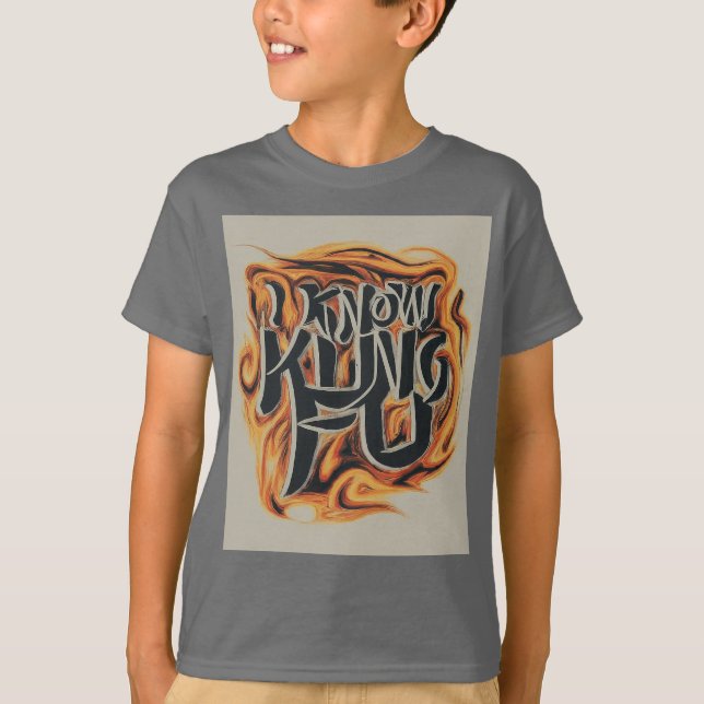 T-Shirt tendance pour enfants - Doux et confortabl (Devant)