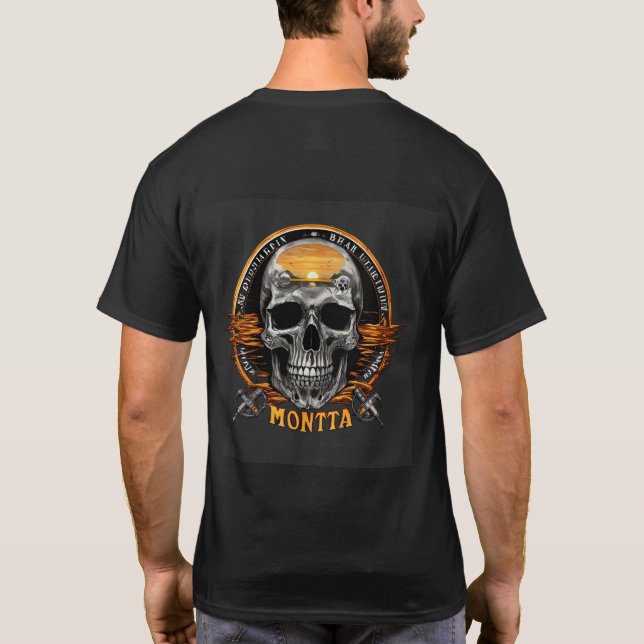 T-shirt Tendances du fil : "plage de monta" (Dos)