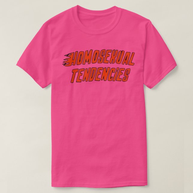 T-shirt Tendances homo-sexuelles lesbiennes gaies (Design devant)