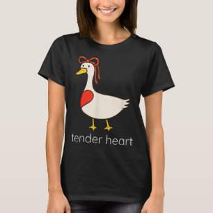 T-shirt Tendre cœur drôle couple amoureux d'oie Saint-Vale