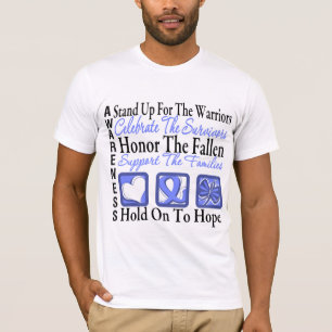 T-shirt Tenez-vous célèbrent le Cancer oesophagien de