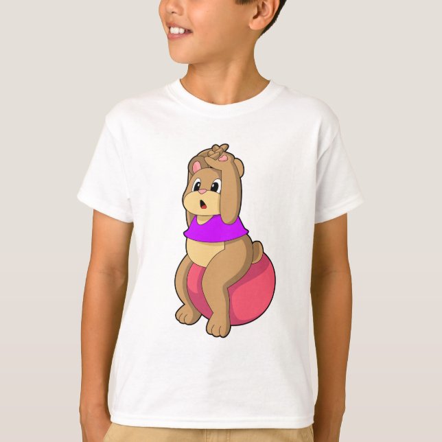 T-shirt Tenez-vous en forme avec l'exercice ball.PNG (Devant)
