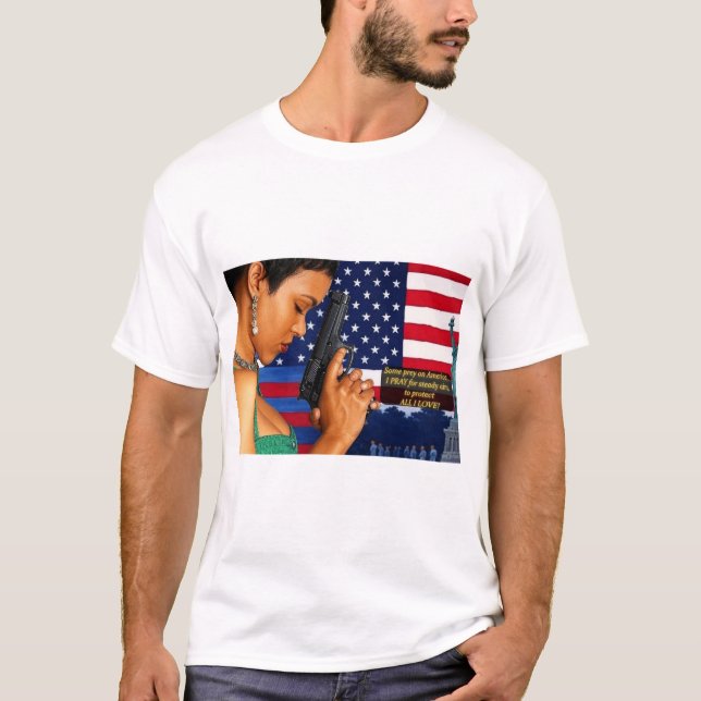 T-shirt Tenez-vous grand et tenez-vous debout pour la libe (Devant)