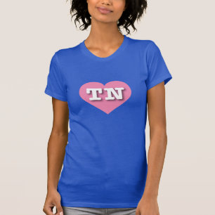 T-shirt Tennessee Coeur rose - J'aime TN
