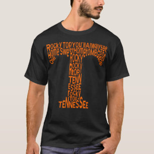 T-shirt Tennessee Orange Blooky Top Tn Varsity Styl