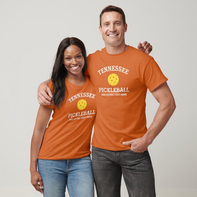 T-shirt Tennessee Pickleball Club Nom du partenaire Person (Unisexe)
