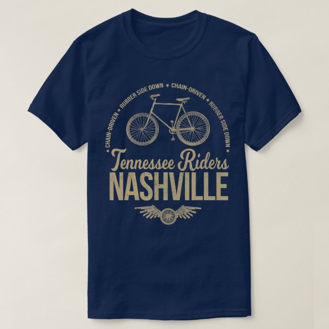 T-shirt Tennessee Riders Nashville Bicycle (Design devant)