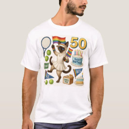 T-shirt Tennis 50e anniversaire pour les Amoureux de les c