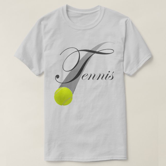 T-shirt Tennis Avec Bal De Tennis (Design devant)
