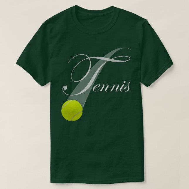 T-shirt Tennis Avec Bal De Tennis (Design devant)