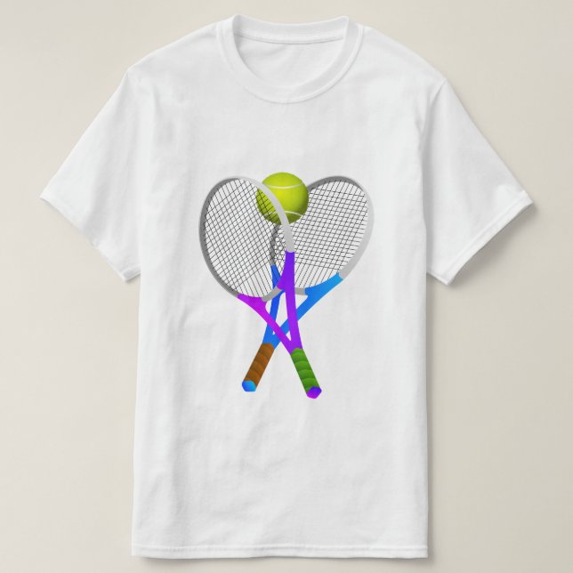 T-shirt Tennis Ball and Rackets (Design devant)