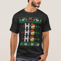Tennis Ball Ho Ho Ho Santa Hat Tennis Laid Christa