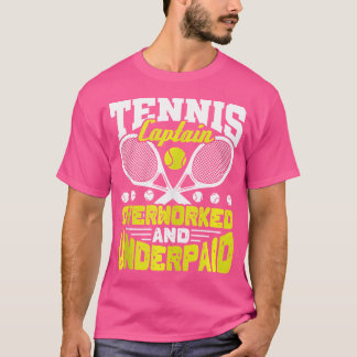 T-shirt Tennis Capitaine Surtravaillé Et Sous-Payé Thé De