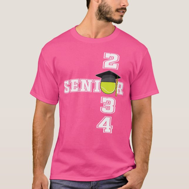 T-shirt Tennis Class Of 2034 School Graduation Senior 2034 (Devant)