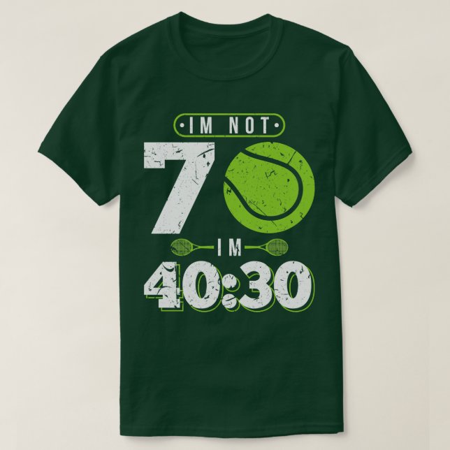 T-shirt Tennis de 70 ans 70e anniversaire Cadeau (Design devant)