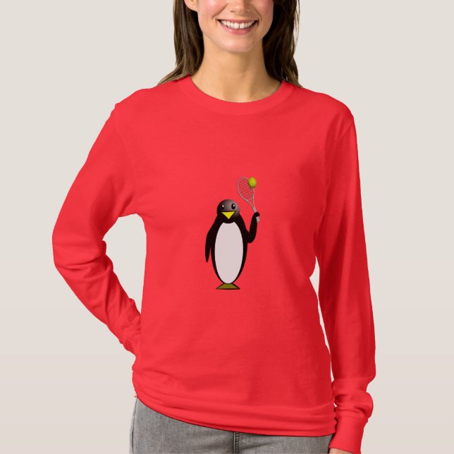 T-shirt Tennis de pingouin (Devant)