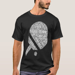 T-shirt Tennis de table Ball Ping Pong Vêtements de table 