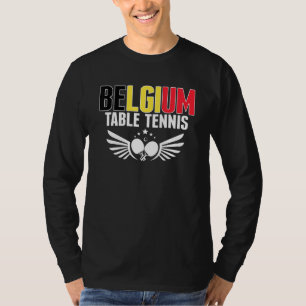 T-shirt Tennis de table Belgique     Soutenir le ping-pong