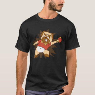 T-shirt Tennis de table Chien Carlin Carlin Entraîneur Raq