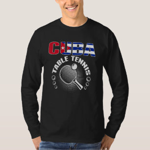 T-shirt Tennis de table Cuba Soutenir l'équipe cubaine