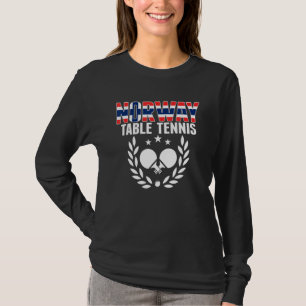 T-shirt Tennis de table Norvège Supporter de ping-pong n