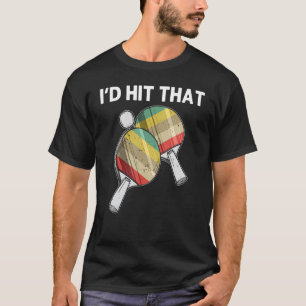 T-shirt Tennis De Table Pour Hommes Femmes Ping Pong Ball 
