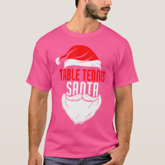 T-shirt Tennis de table Santa Claus Noël Vacances - Table