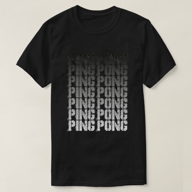 T-shirt Tennis de table Vintage Ping Pong Sports événement (Design devant)