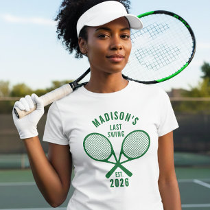 T-shirt Tennis Dernier Swing avant la Bachelorette de l'An