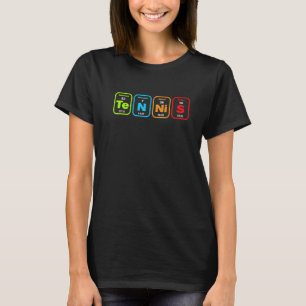 T-shirt Tennis Élément de table périodique Ball Sport Tenn