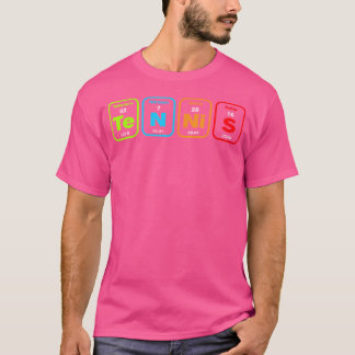 T-shirt Tennis Élément de table périodique Funny Ball Spor