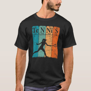 T-shirt Tennis Éléments de table périodique Joueuse de ten