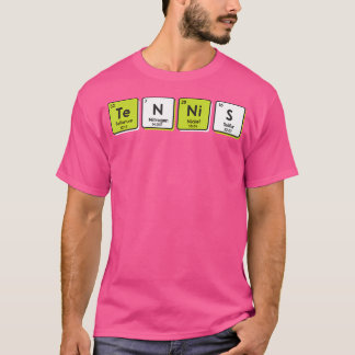 T-shirt Tennis Éléments de table périodique Sport Drôle Jo