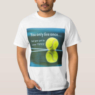 T-shirt Tennis en direct une fois sept deux fois, Tennis B