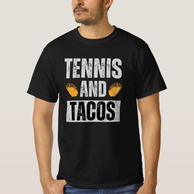 T-shirt Tennis et tacos (Devant)