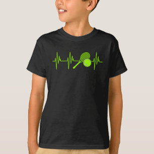 T-shirt Tennis Heartbeat Sports Lover Player Entraîneur Gr